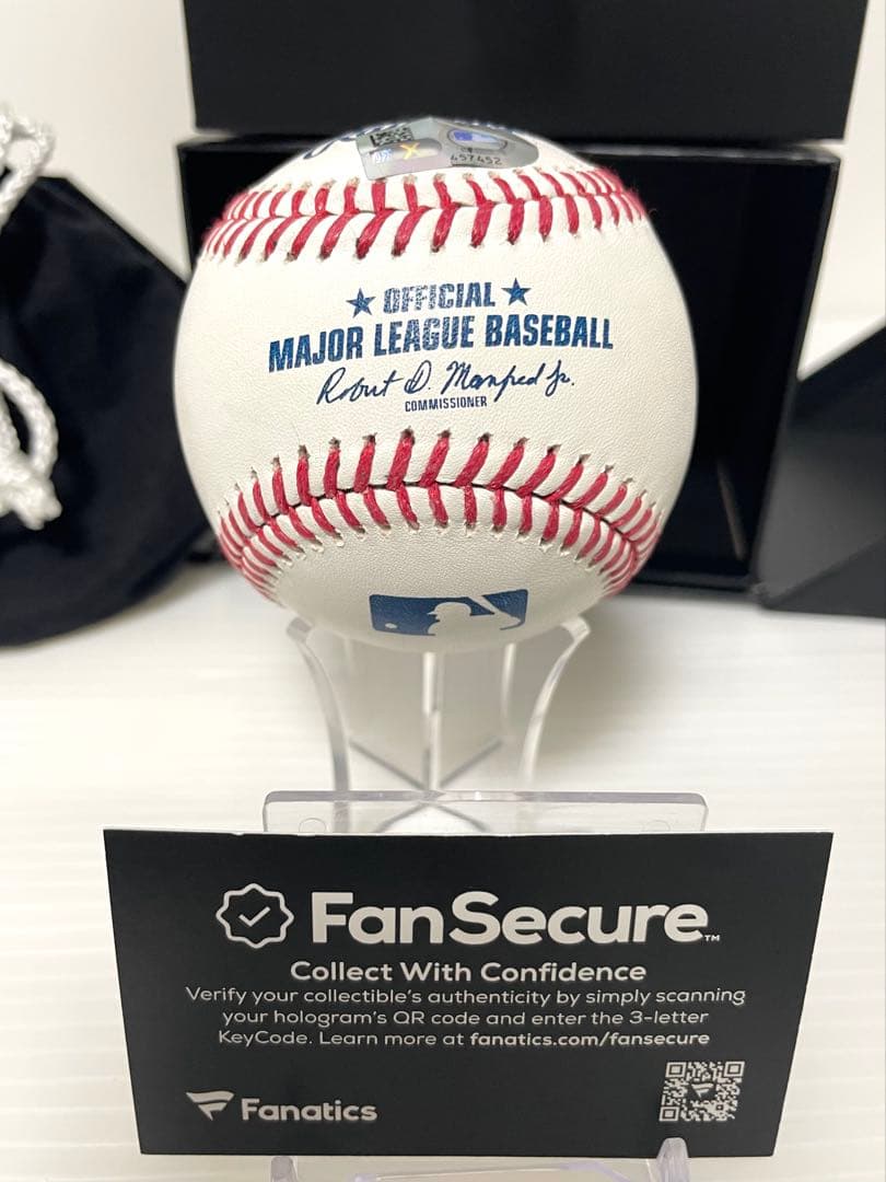 今永昇太　直筆サインボール Fanatics & MLB 公式ホログラム付き