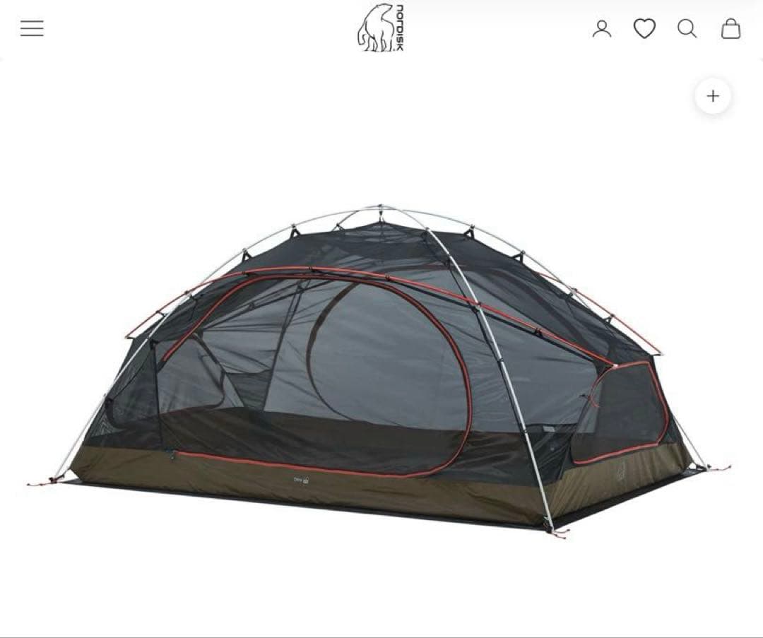 NORDISK OTRA 2 PU テント & Voss 14 PU タープ
