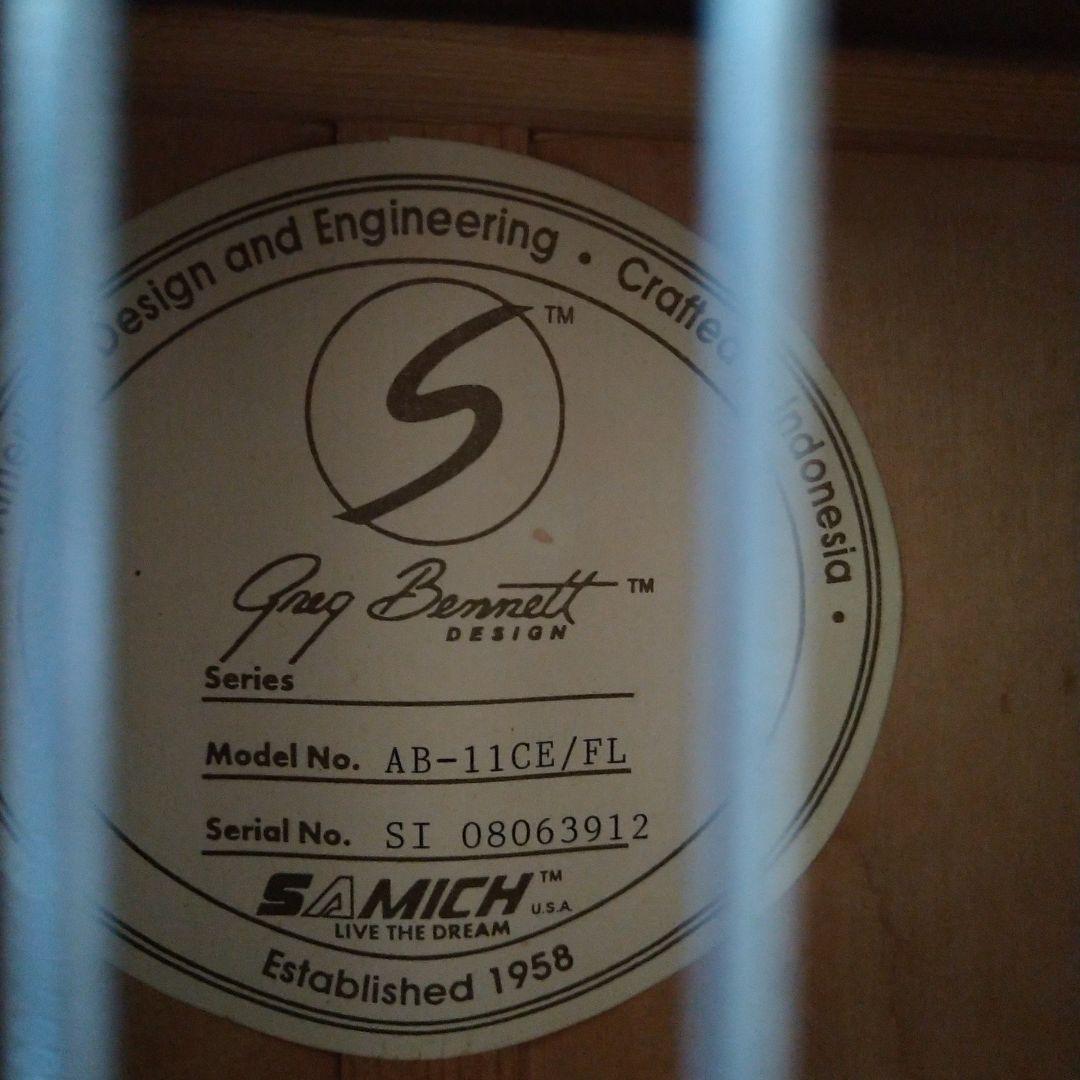 エレアコ・フレットレスベース 　Ｇreg Bennet AB-11CE/FL