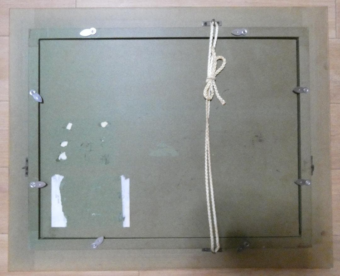 静物画　油絵　岡本太郎　未来を見　F４　額付き　手描き　肉筆