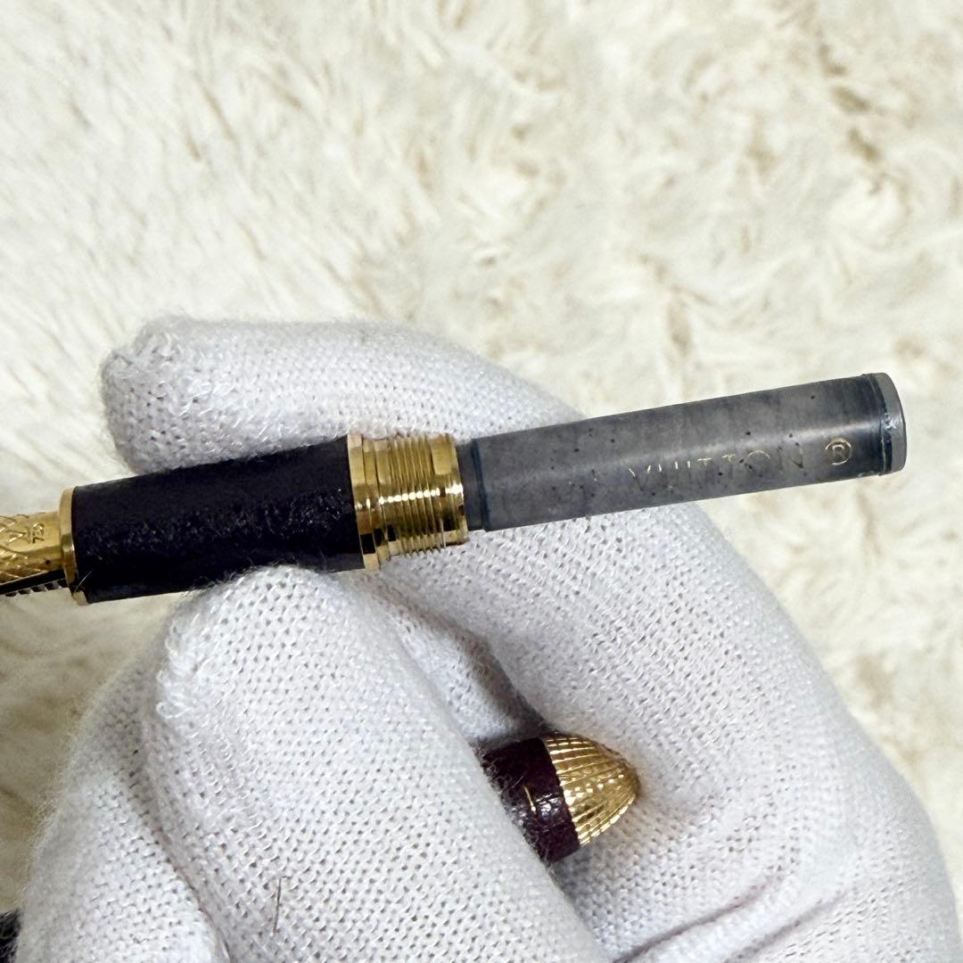 【美品】ルイヴィトン　万年筆　ドックキュイール　レザー