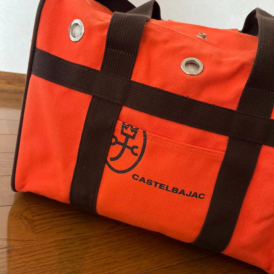 CASTELBAJAC キャリーバッグ オレンジ 犬用品 ペットキャリーバッグ
