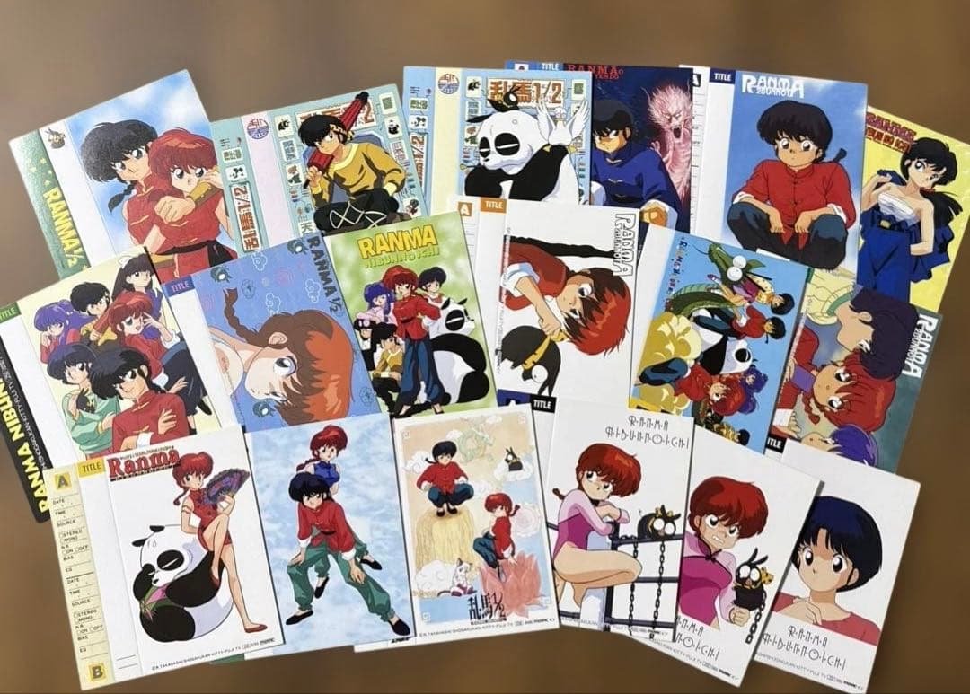 当時物 らんまカセットインデックス76枚まとめ売り