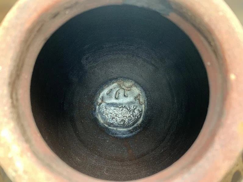 小振りで釉薬の美しい唐津焼の壷 水瓶 古民藝 古民具 甕道具