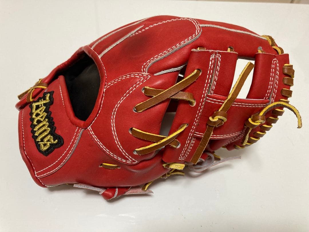 Zeems 軟式用レッドグローブ