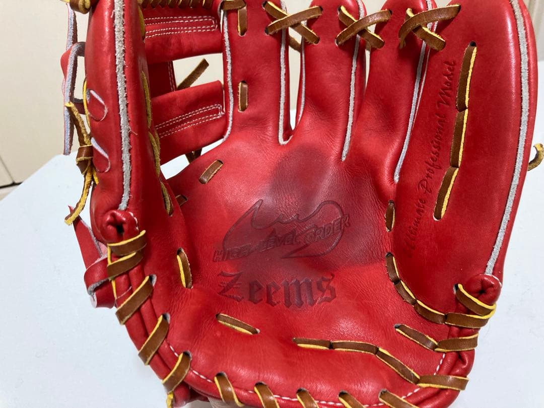 Zeems 軟式用レッドグローブ