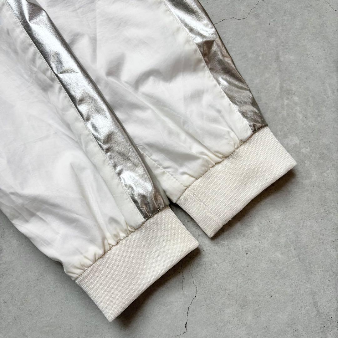 St ANDREWS ナイロン裏地メッシュ ダブルジップジャケット ロゴ M