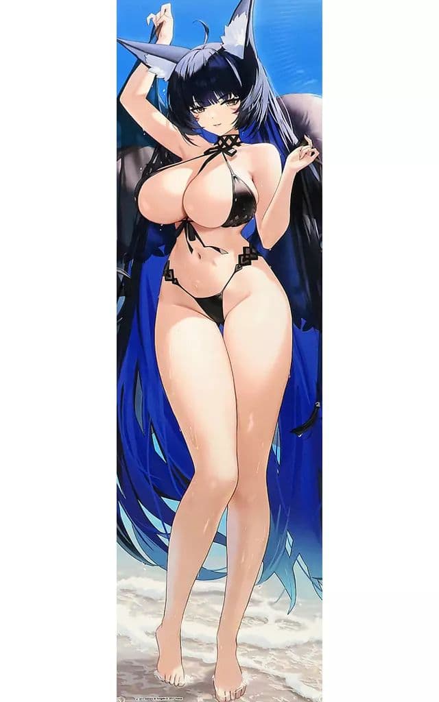 武蔵 水着 サマー 等身大 撥水タペストリー アズールレーン