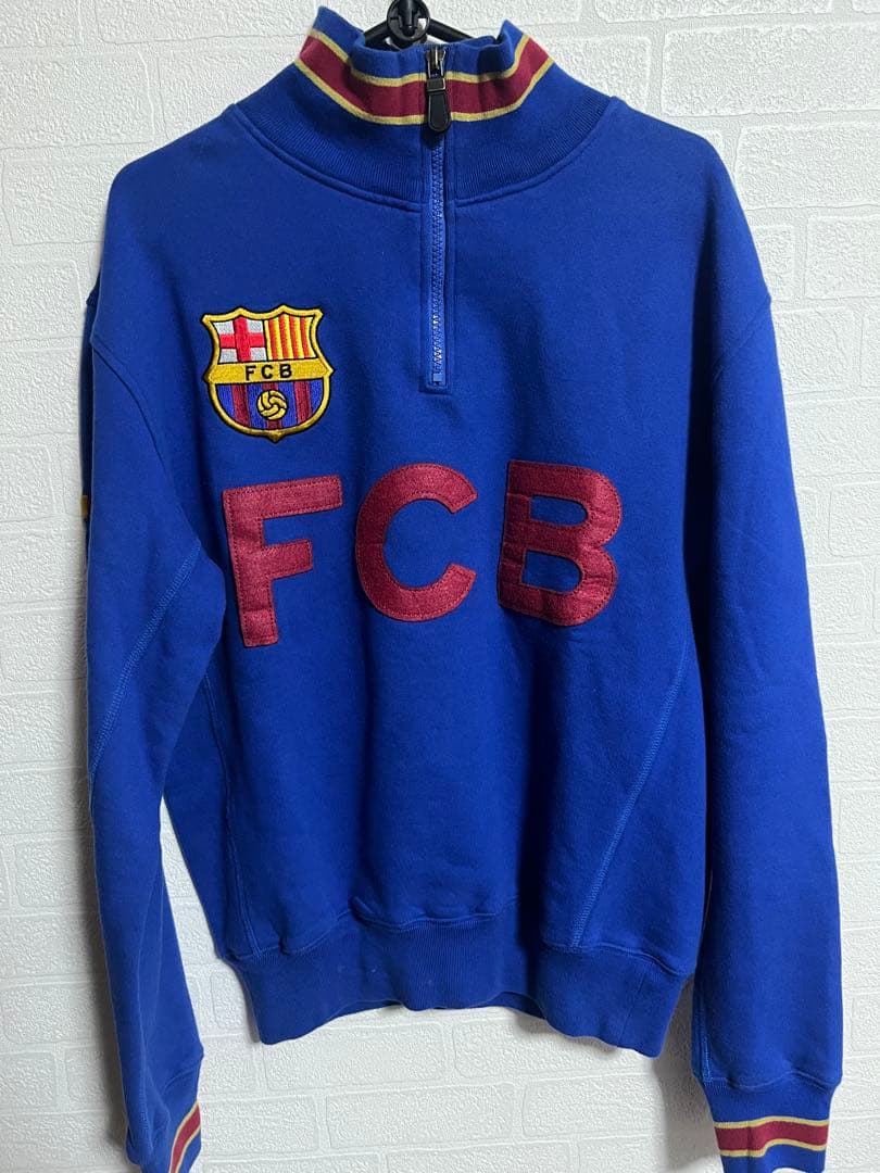 貴重品 日本未発売 バルセロナ 刺繍 ハーフジップ