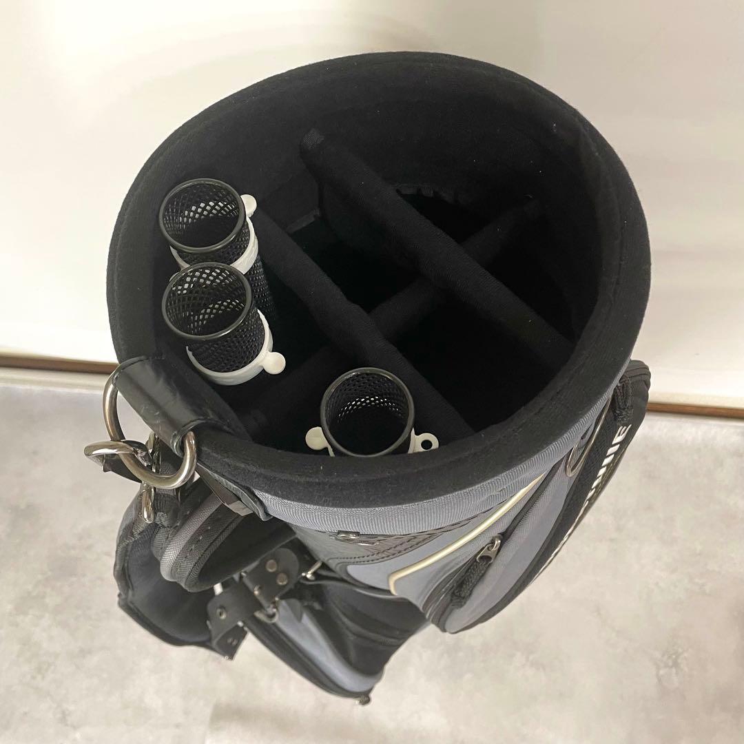 良品✨ブリヂストン キャディバッグ グレー フード×シャフトガード3本付き 軽量