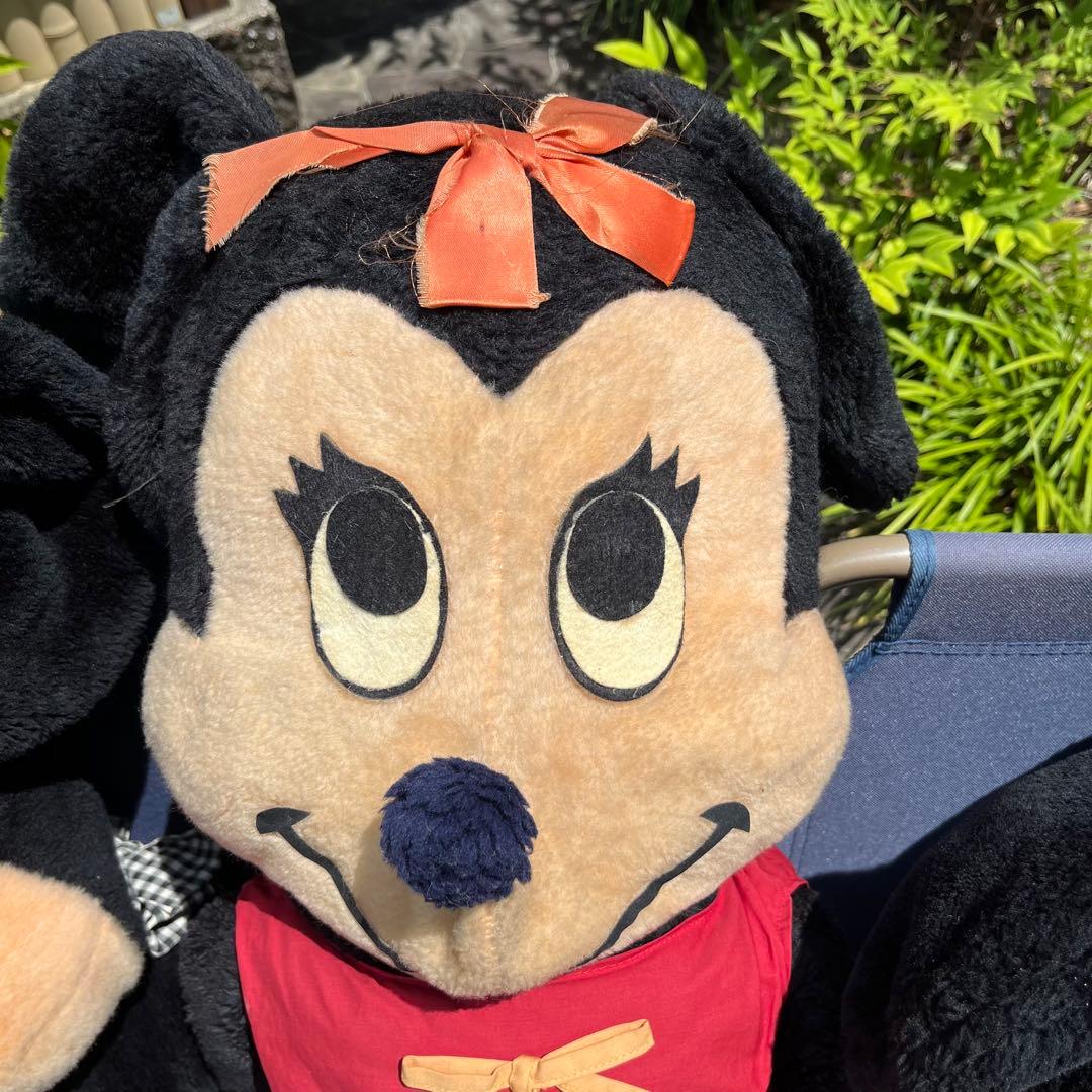 レトロ ミッキーマウス　ミニーマウス BIG ぬいぐるみ　3体セット USA