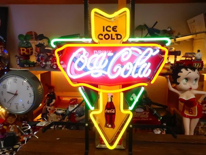 コカコーラ ネオンサイン アロー インテリア ダイナー ガレージ