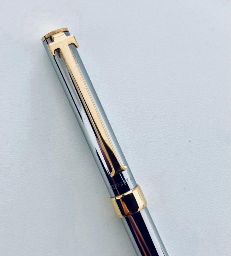 【ティファニー】 高級シャープペンシルTクリップ 激レアTiffanyルテニウム