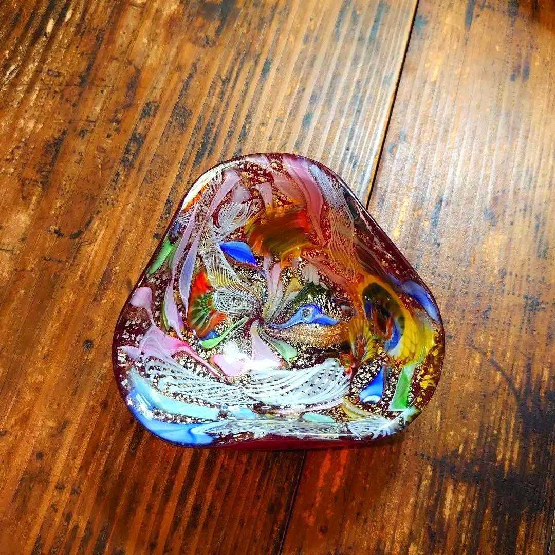 MURANO ムラノ ヴェネチアンガラス 器 小物入れ プレート