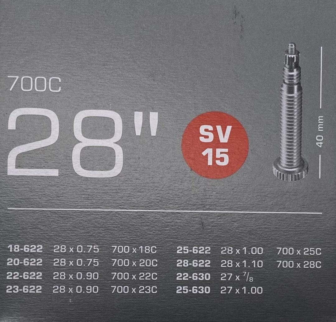 SCHWALBE 700C 28\" 40ｍｍインナーチューブ SV 15 24個