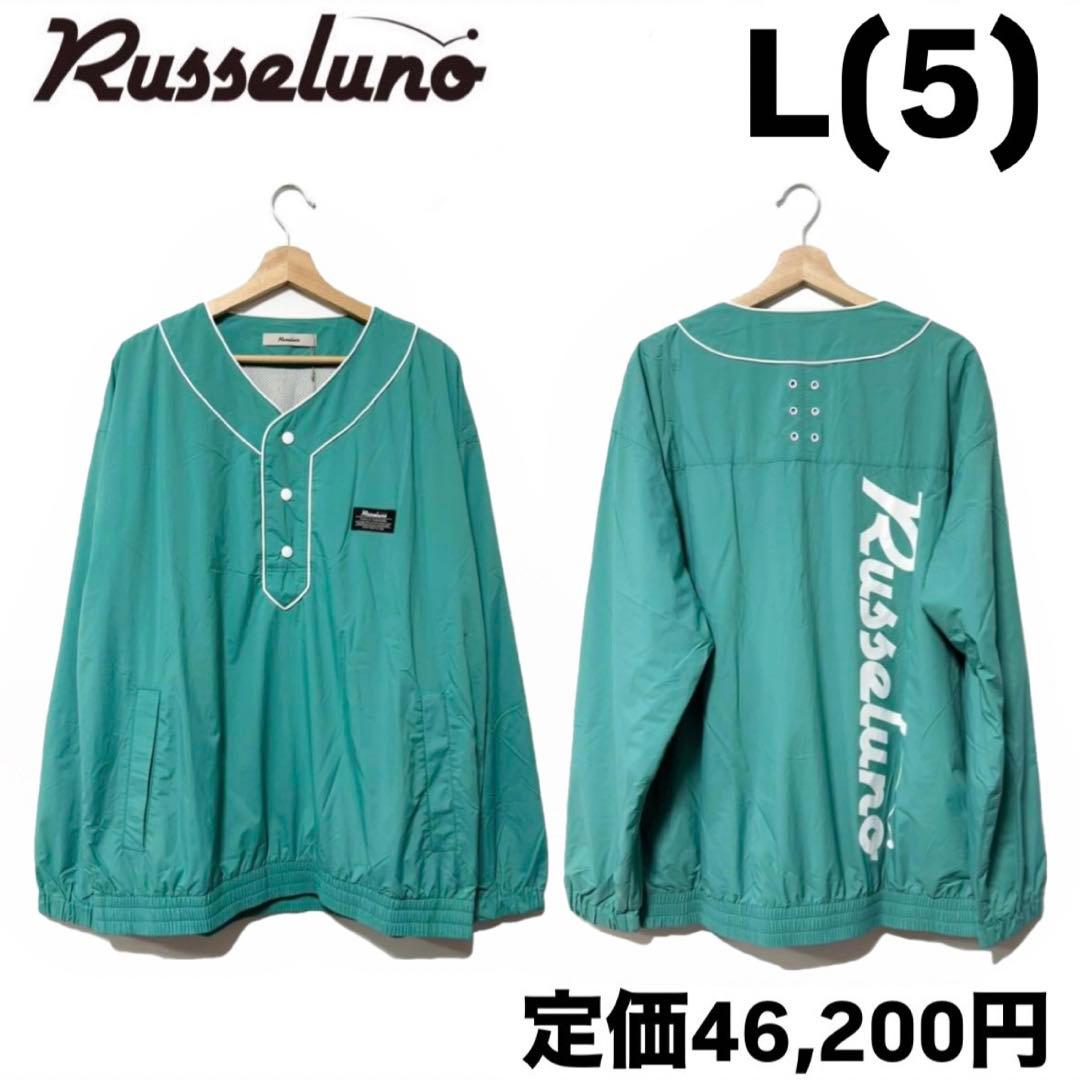 新品 ラッセルノ ゴルフ B.B Vネック プルオーバー ライトブルー L 5