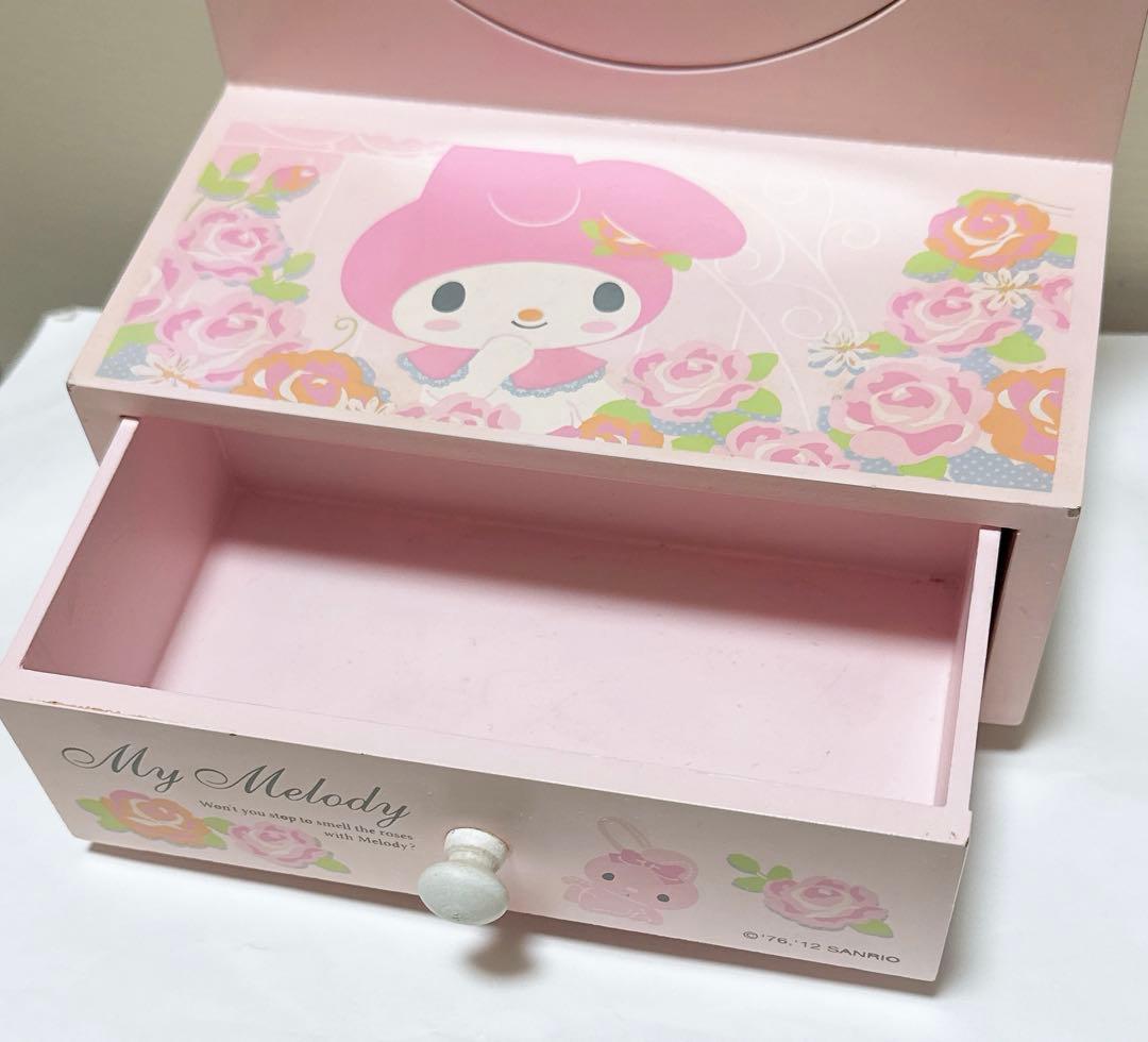 希少 レア ☆マイメロディ ローズガーデン シリーズ 木製 ミニドレッサー