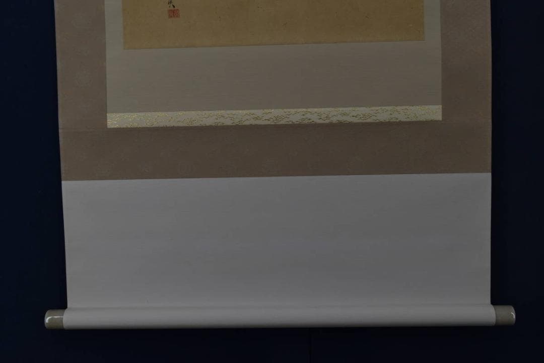 【真作】柴田是真/枇杷図/ビワ図/横物/掛軸/名家伝来/AA-26