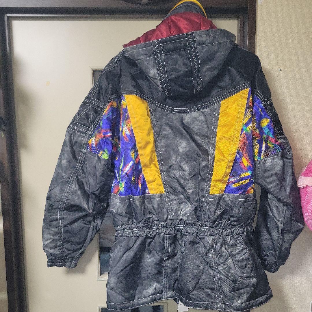 CISMON スキーウェア ブラック/マルチカラー上下セット