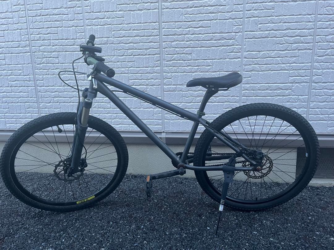 『直接お渡しできる方』BMXバイク グレー 26インチ フロントサスペンション