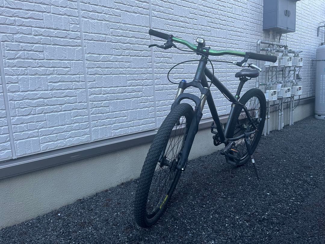 『直接お渡しできる方』BMXバイク グレー 26インチ フロントサスペンション