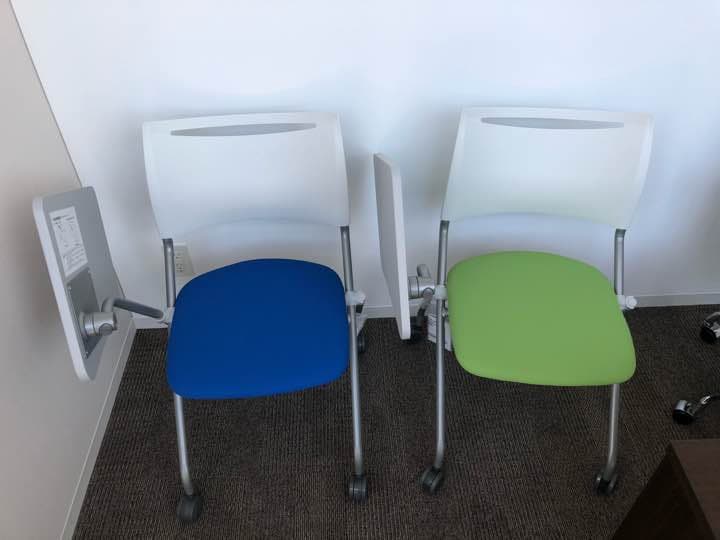 A3対応 テーブル付きミーティングチェア8脚セット