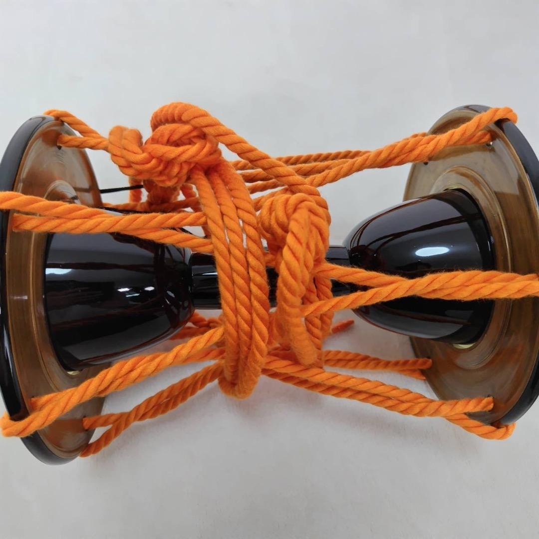 合成皮革製　小鼓　入門セット　和楽器　美品　ケース付き