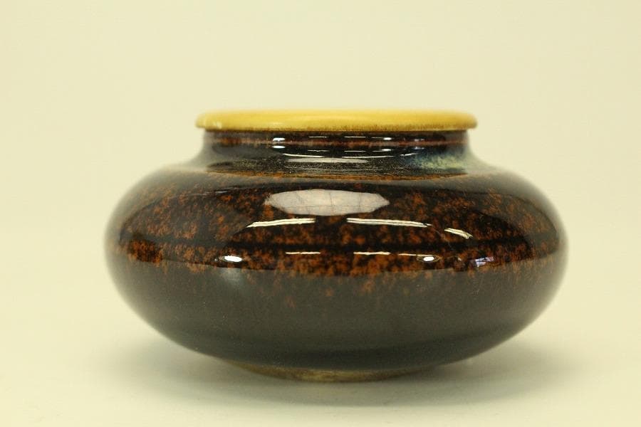 茶道具 時代 茶入 良蓋 古裂仕服(A770)