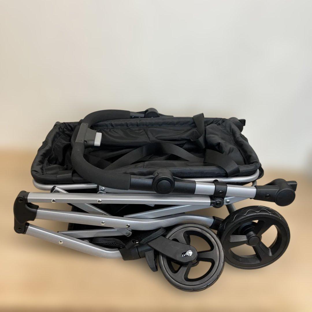 EcoCa 折りたたみ式ショッピングカート ブラック