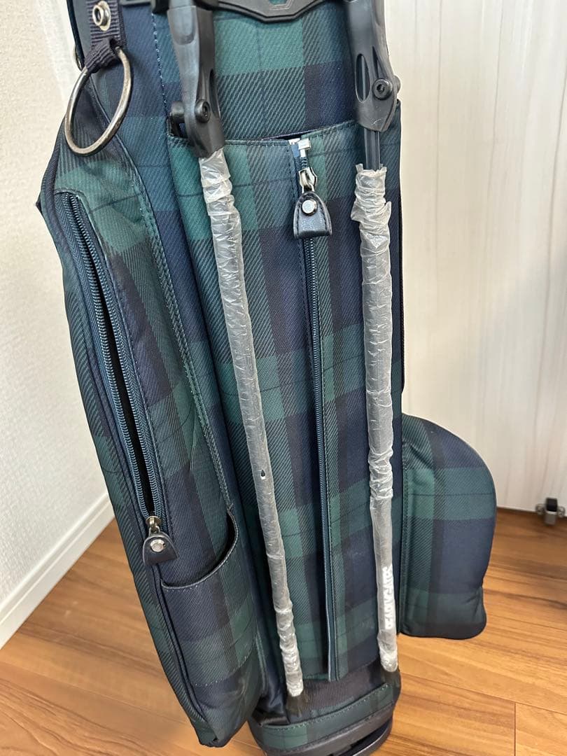 稀少モデル　人気完売品★パーリーゲイツ　ブラックウォッチ　キャディバッグ