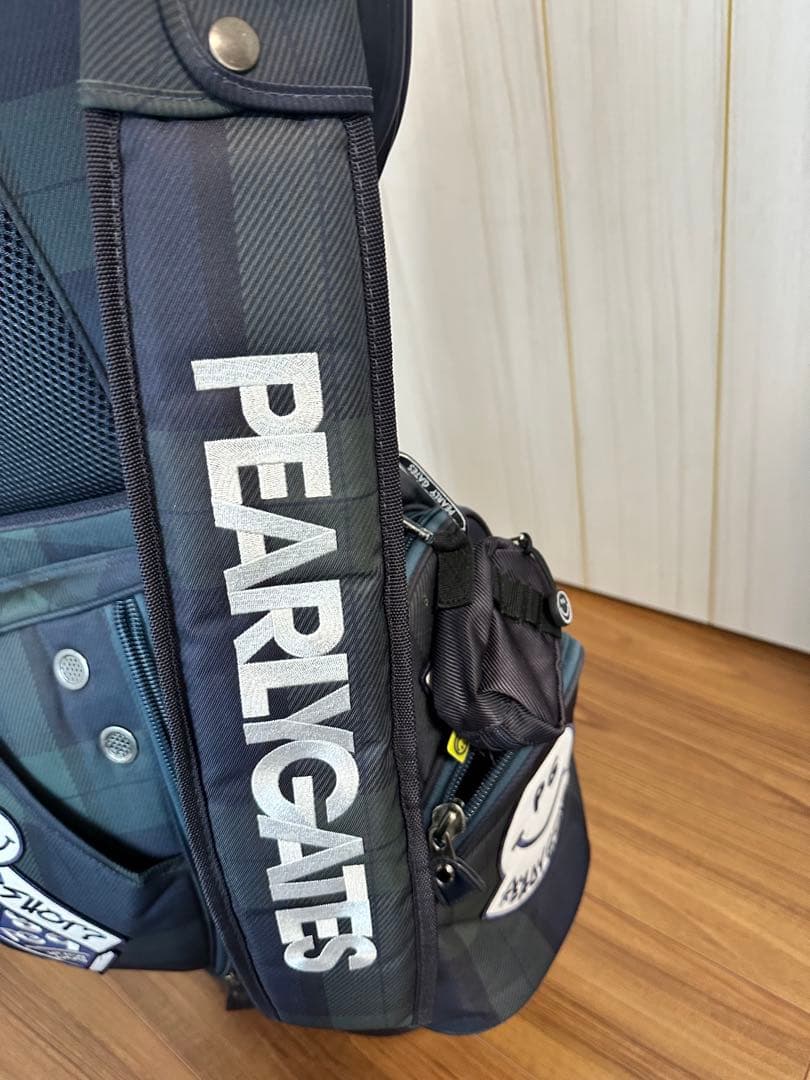 稀少モデル　人気完売品★パーリーゲイツ　ブラックウォッチ　キャディバッグ