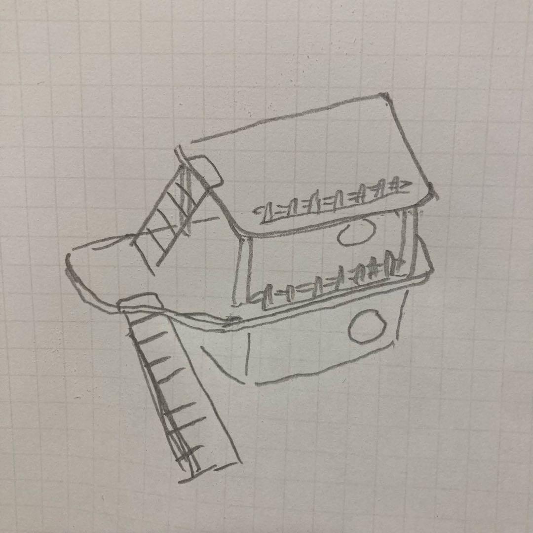 よし　ハムスター　グラスハーモニー600用　ロフト巣箱