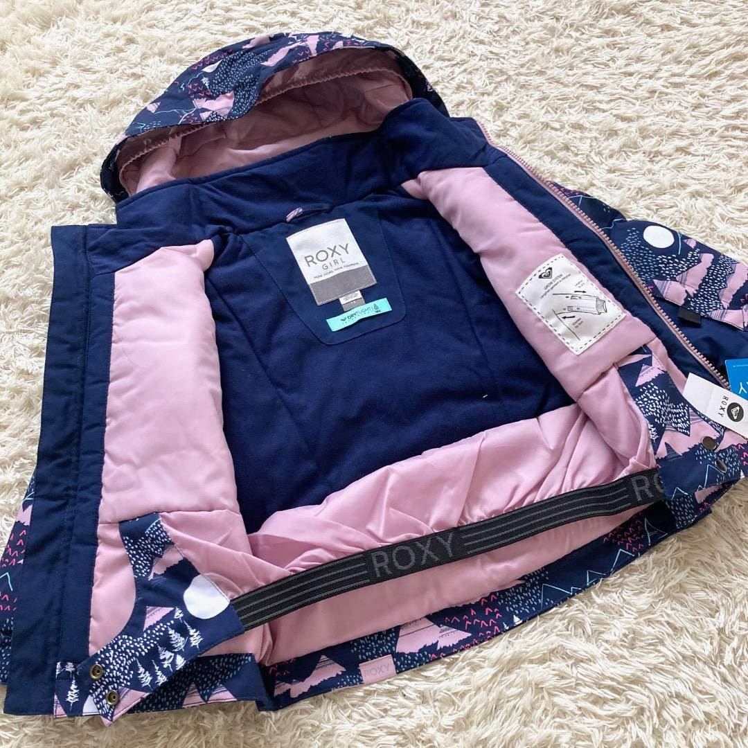 未使用 ROXY ロキシー スノージャケット スキーウェア 100cm 紺 紫