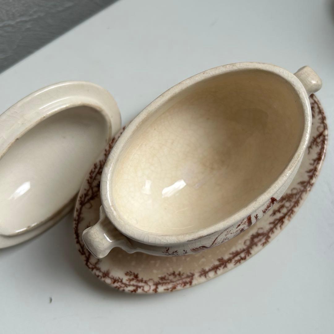 フランスアンティーク　クレイユモントローSYLVAミモザシリーズ　ムタディエ