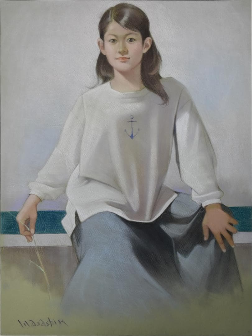 真作保証・現代洋画家・無所属・木村正志・パステル１５号現在神戸在住89才