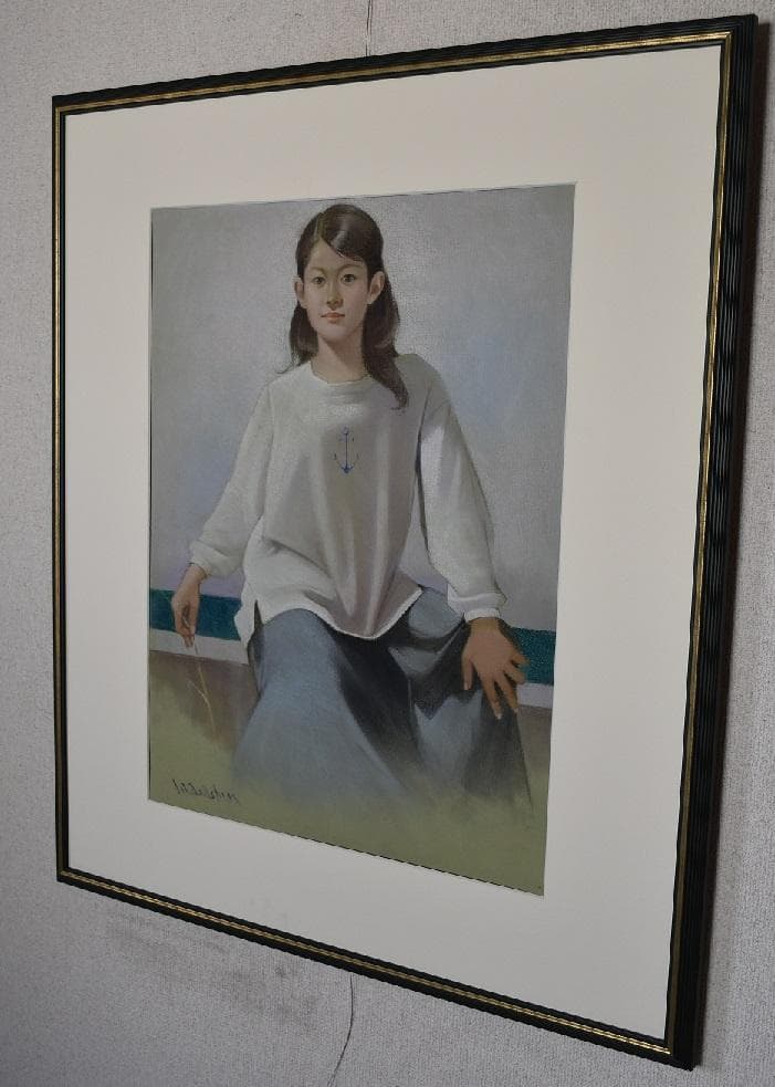 真作保証・現代洋画家・無所属・木村正志・パステル１５号現在神戸在住89才