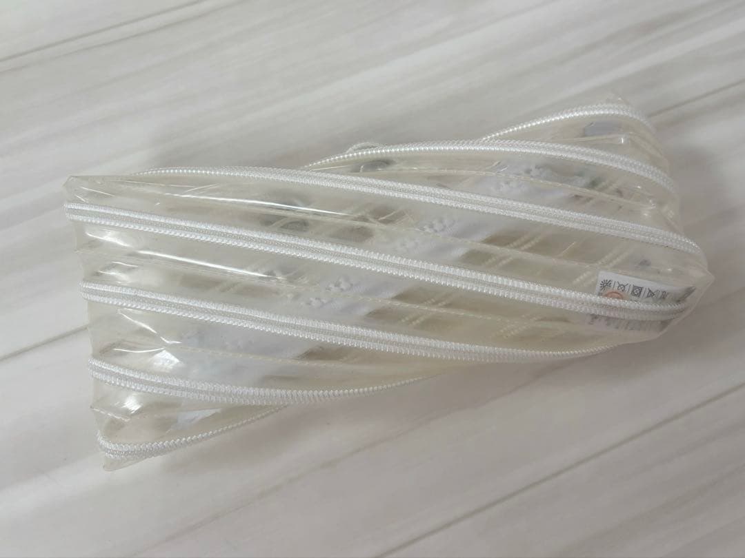 【レア】MUSE みゅうちゃん　クリア ダブルジッパー 筆箱　zipit