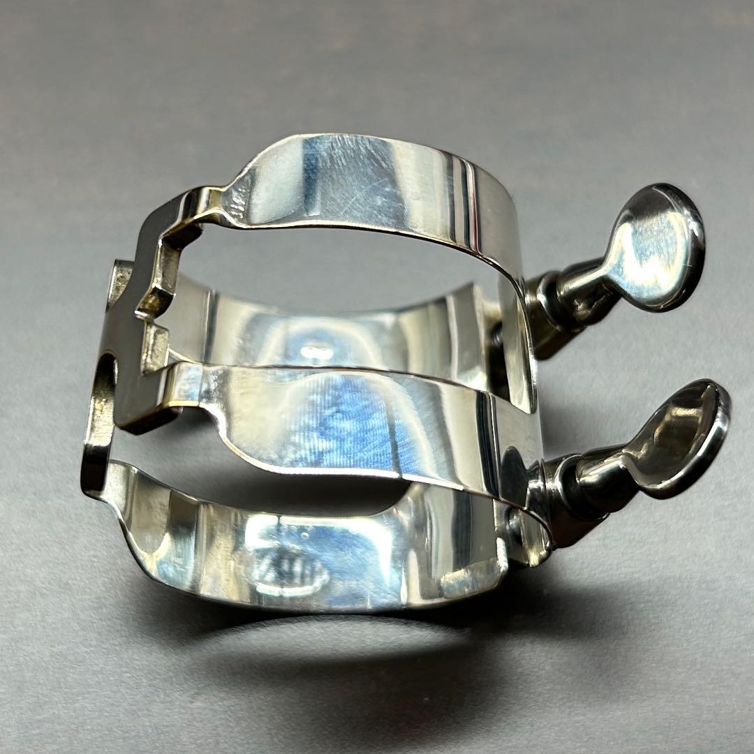 復刻版ハリソンリガチャー テナーサックス用　銀メッキ 中古品