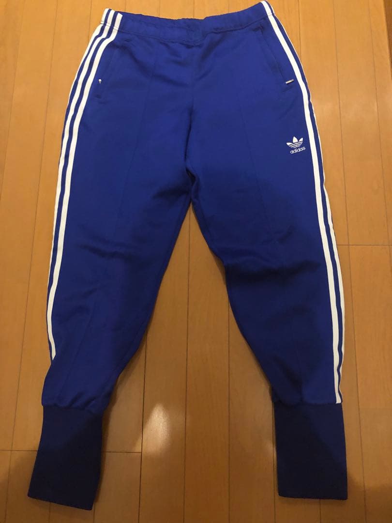 adidas トレーニングジャージ 青　桐蔭学園　上下