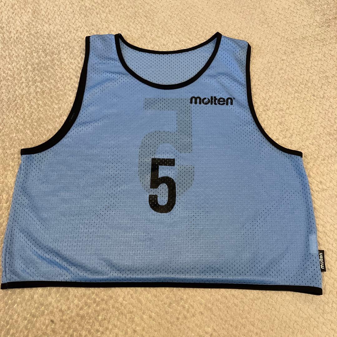 ボランチmolten 蛍光イエローオレンジブルー　ビブス