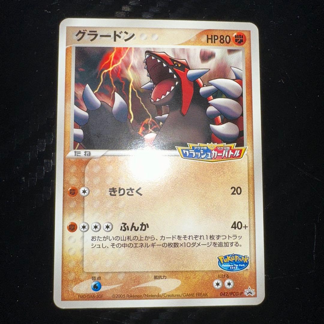 ポケパーク　プロモ　アチャモ　グラードン　ミズゴロウ