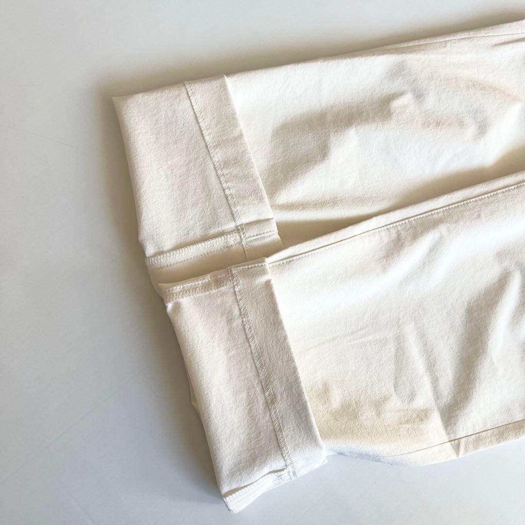 BEAMS GOLF ビームスゴルフ　ナイロンパンツ　メンズ　薄手　ロゴ　S 白