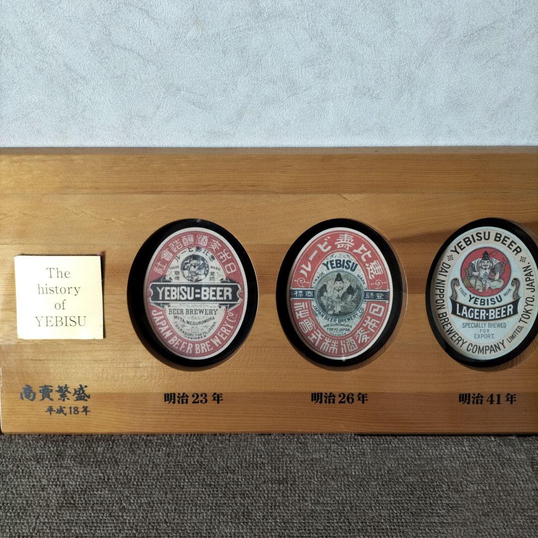 エビスビール歴史展示プレート