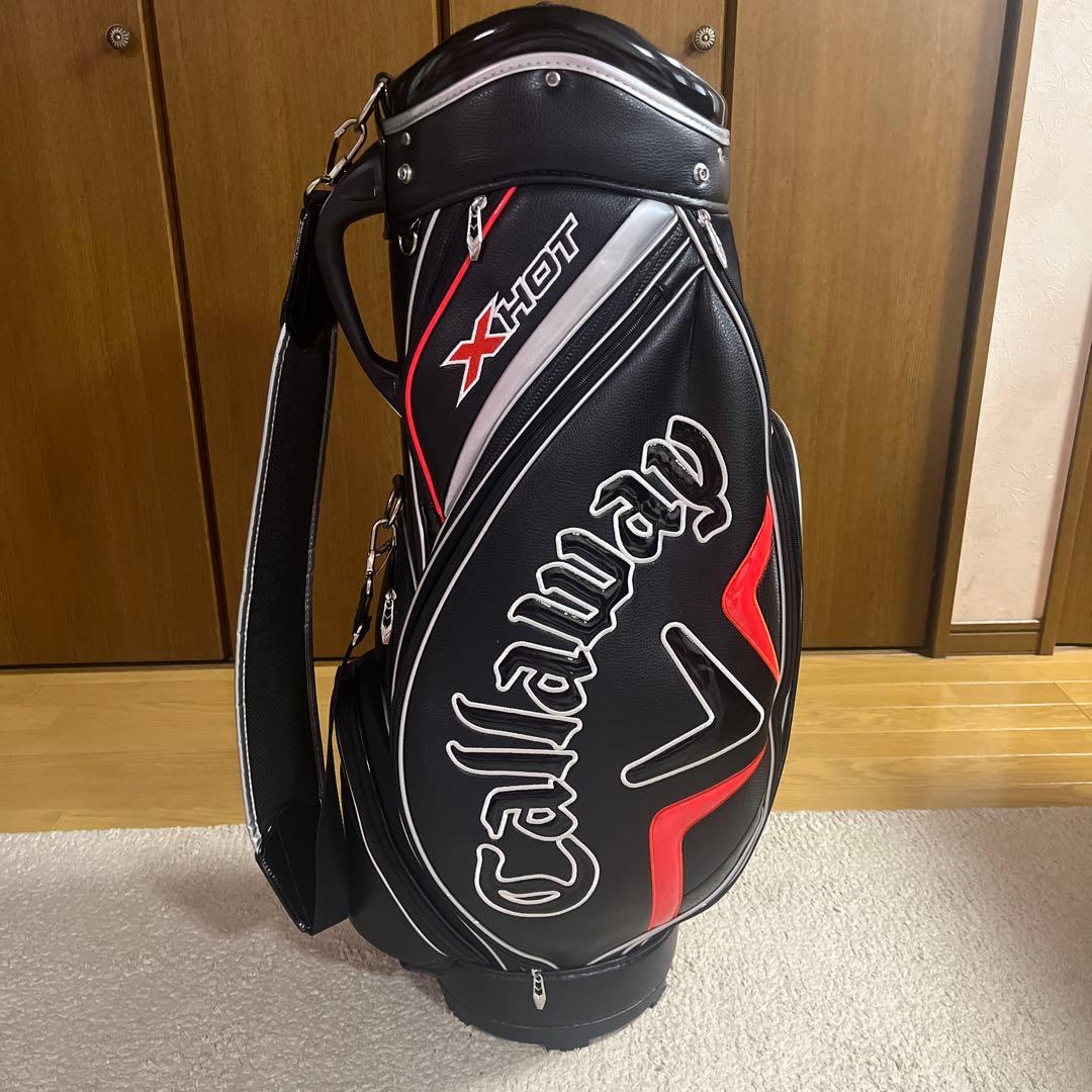 Callaway XHOT ゴルフキャディバッグ ブラック/レッド