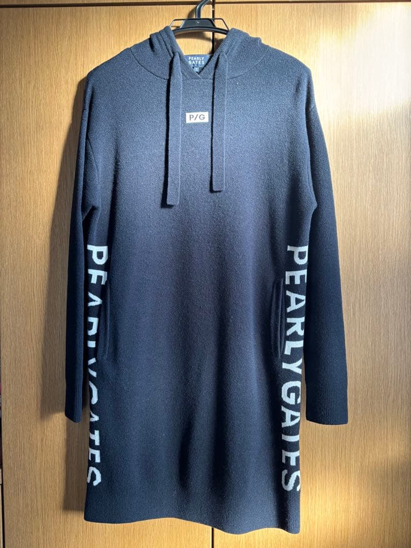 PEARLY GATES PG89 フード付きドレス ブラック