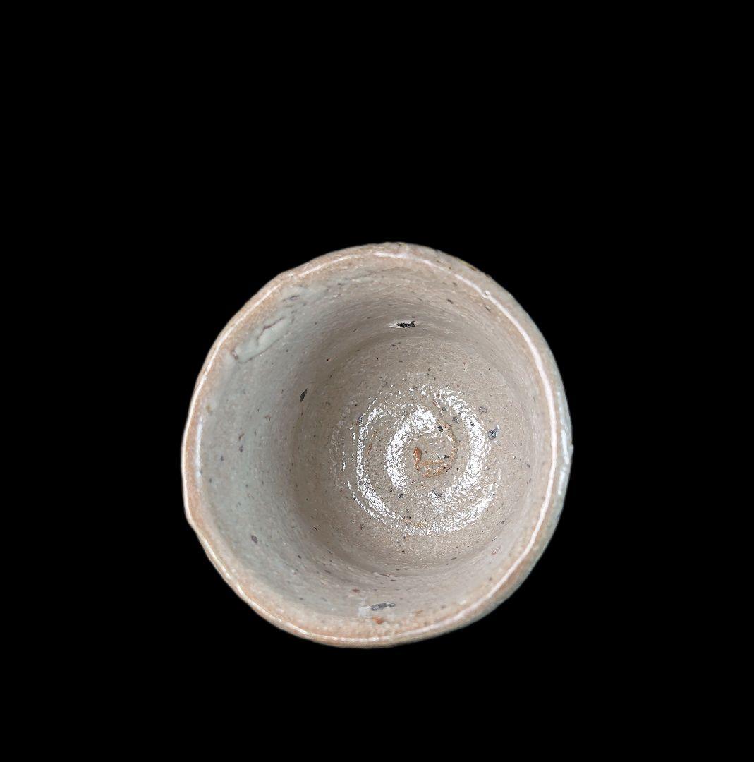 ■唐津焼 丸田宗彦 絵唐津ぐい呑 共箱、共布、栞全揃い #ぐい呑み #丸田宗彦