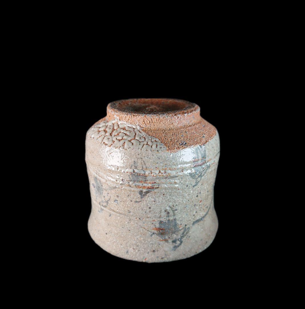 ■唐津焼 丸田宗彦 絵唐津ぐい呑 共箱、共布、栞全揃い #ぐい呑み #丸田宗彦