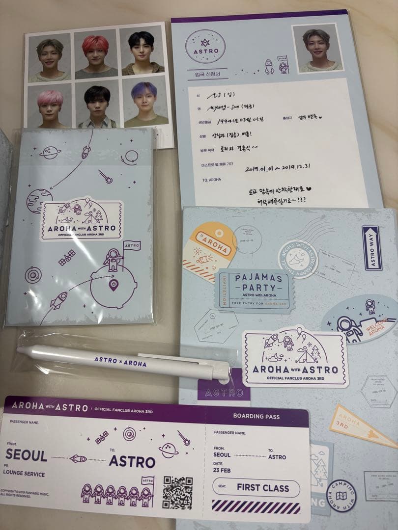 ASTRO　FCキット　韓国　ファンクラブ 1期　2期 3期　ファンクラブキット