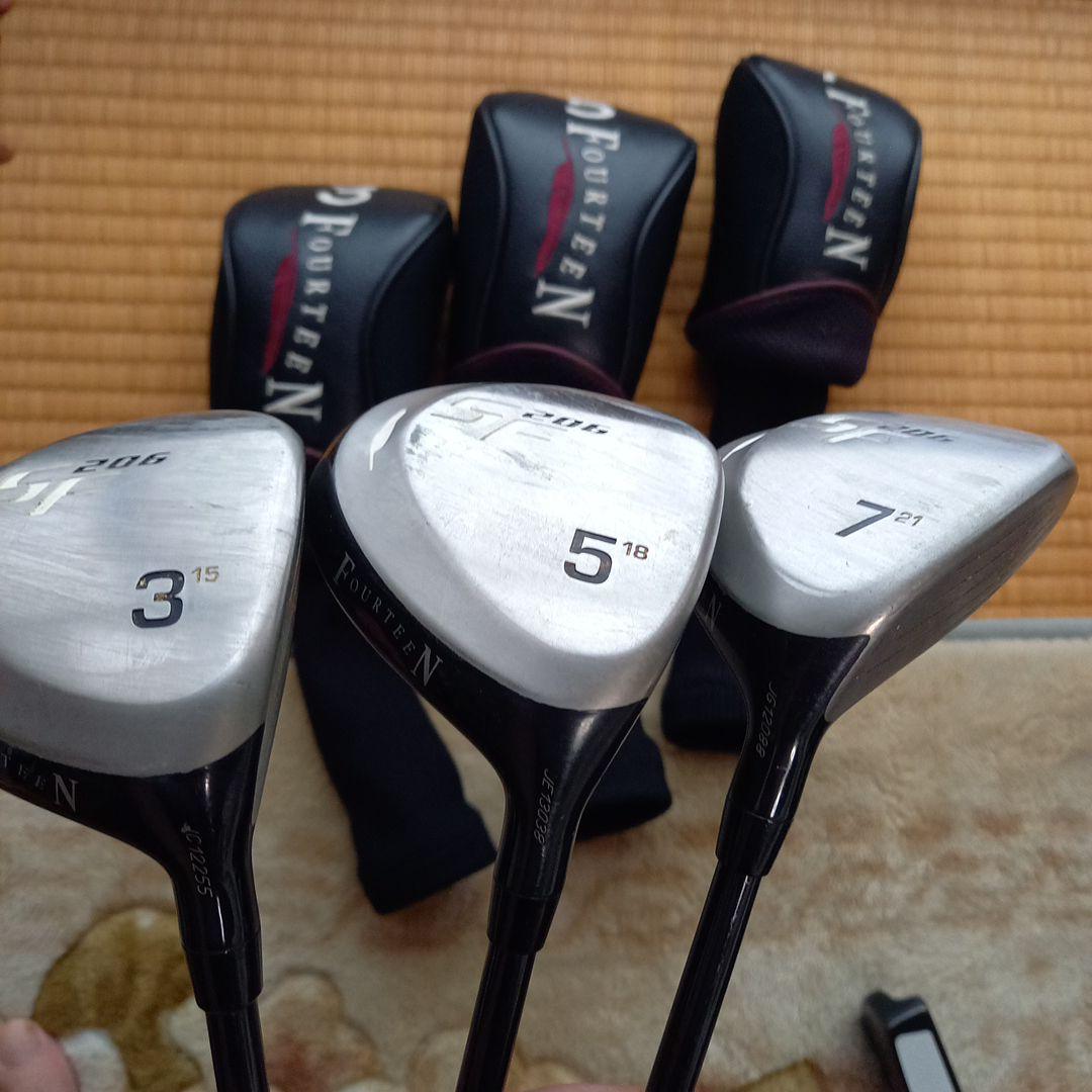 フォーティーン&オデッセイパター　ゴルフクラブフルセット　ゴルフバック付き