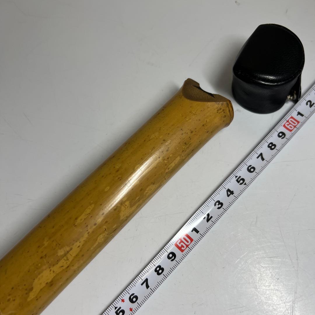 鳳舟在銘　銀三線尺八　長さ約58㎝　東Y7-1218①